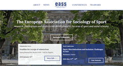 Desktop Screenshot of eass-sportsociology.eu